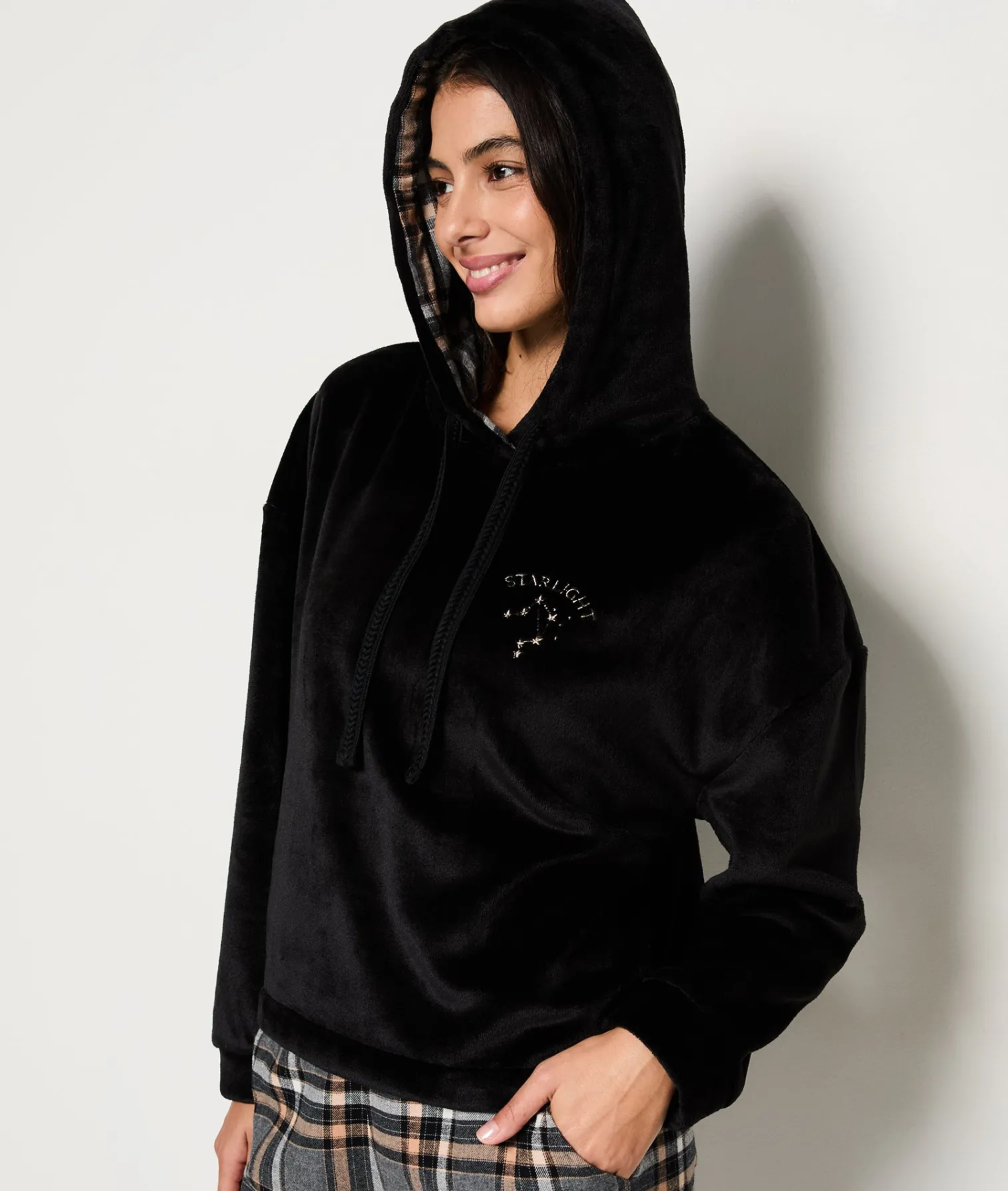 Etam Ensemble 2 pièces de pyjamas en polaire ANTHRACITE Online
