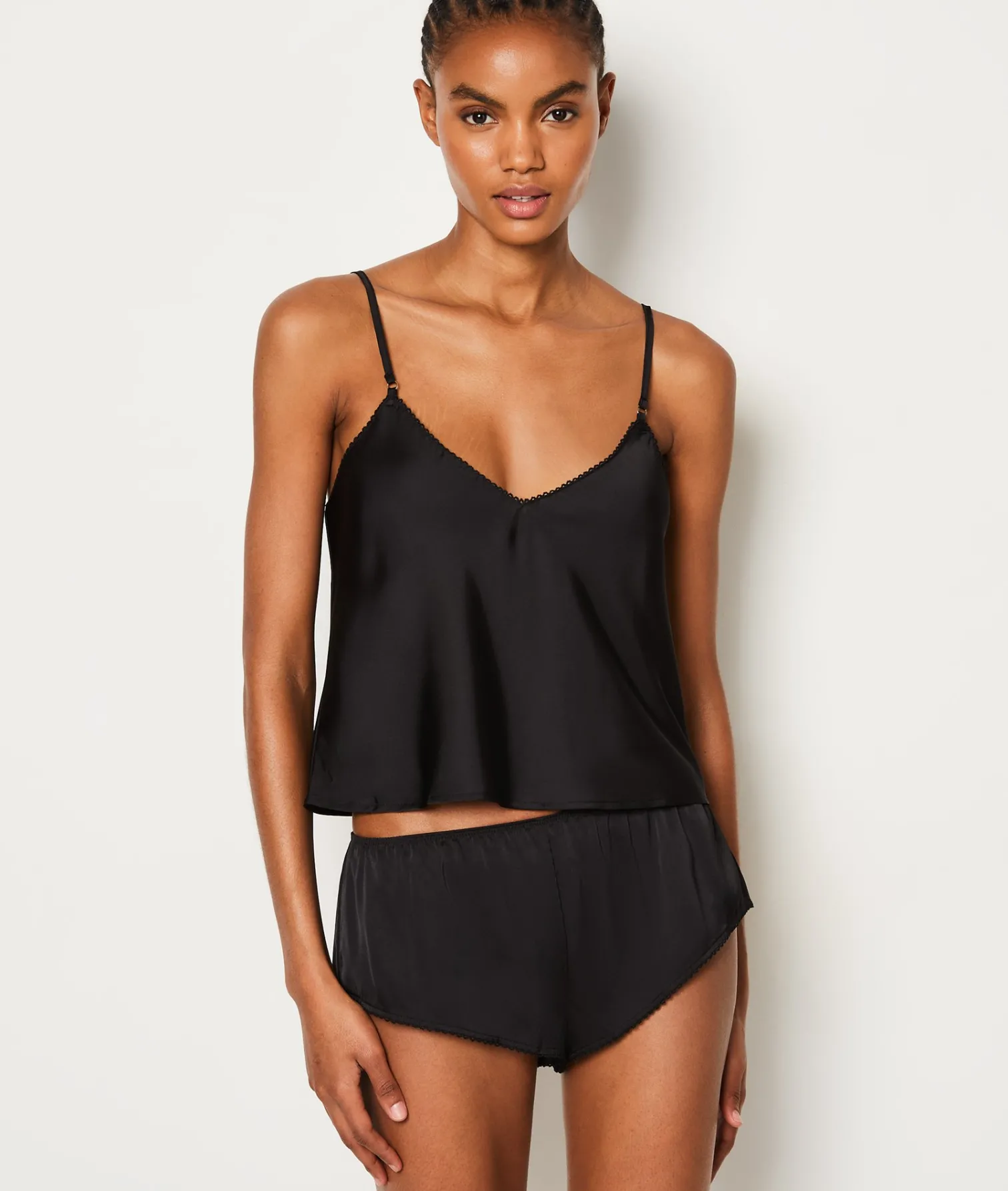 Etam Ensemble 2 pièces de pyjama satinées NOIR Store
