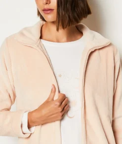 Etam Ensemble 3 pièces de pyjamas veste polaire ROSEPOUDRE Hot