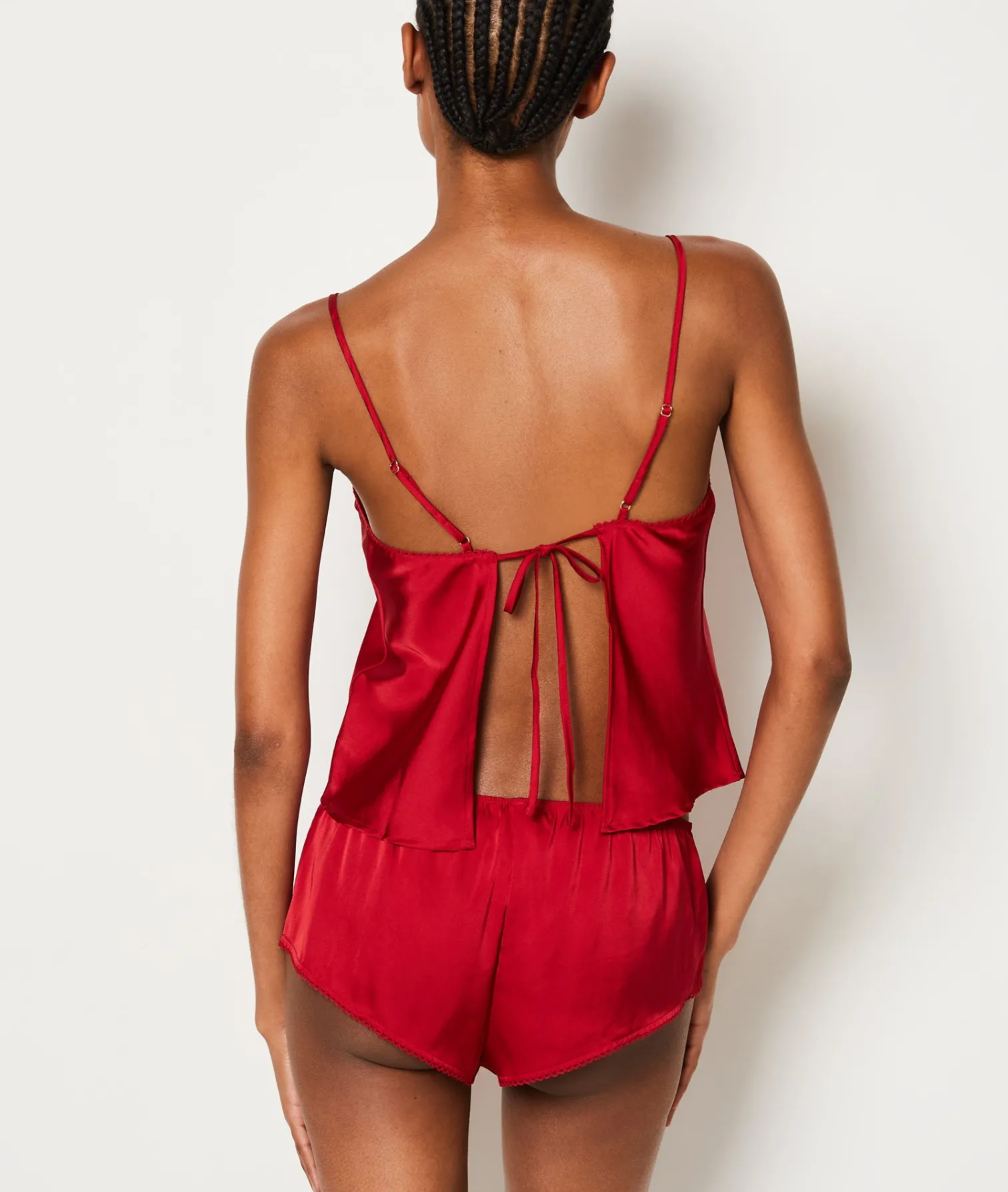 Etam Ensemble 2 pièces de pyjama satinées ROUGE Store