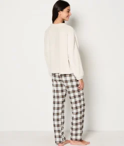 Etam Ensemble 2 pièces de pyjamas en polaire NOIR New