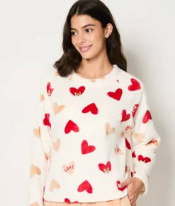 Etam Ensemble 2 pièces de pyjamas polaire ECRU Online