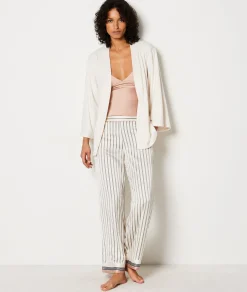 Etam Ensemble pyjama 3 pièces veste micro polaire ECRU Best Sale