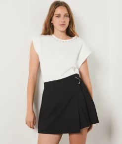 Etam Flared Short Skirt BLACK Clearance