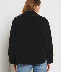 Etam Fleece Jacket BLACK Sale