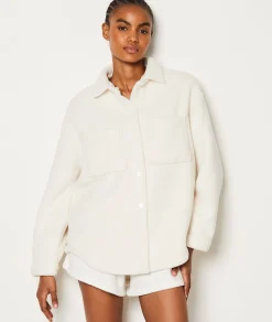 Etam Fleece Jacket ECRU Cheap