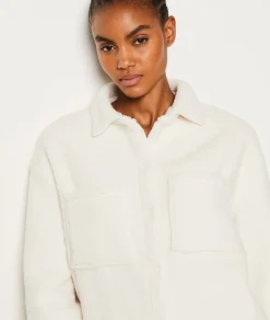 Etam Fleece Jacket ECRU Cheap