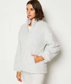Etam Fleece Jacket GRIS Clearance
