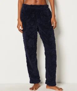 Etam Fleece Pyjama Bottoms BLEUNUIT Outlet