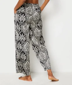 Etam Floral Print Pyjama Trousers IMPFDBLACK Best Sale