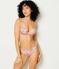 Etam Floral Push-up Bikini Top MULTICOLOURED Clearance