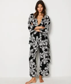 Etam Floral Robe BLACK Sale