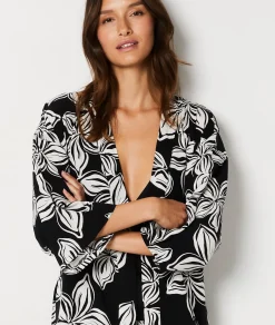 Etam Floral Robe BLACK Sale