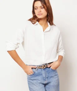 Etam Flowing Shirt ECRU Flash Sale