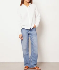 Etam Flowing Shirt ECRU Flash Sale