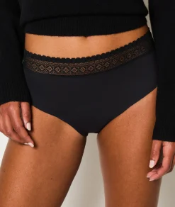 Etam Flux moyen - shorty de règle en coton NOIR Best