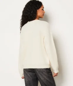 Etam Gilet boutonné ECRU Clearance