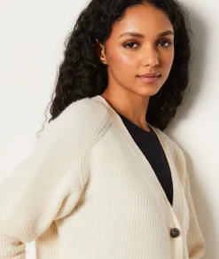 Etam Gilet boutonné ECRU Clearance