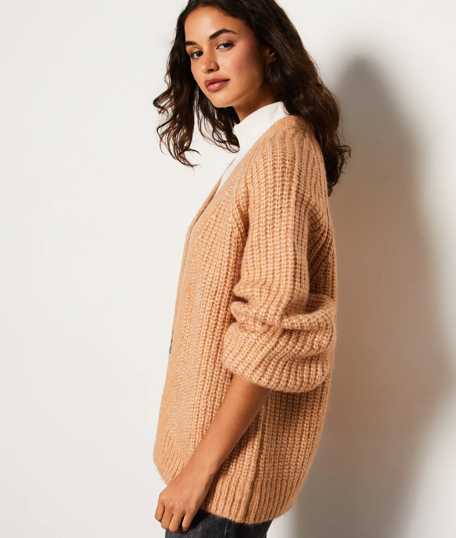 Etam Gilet long en maille DUNE Cheap