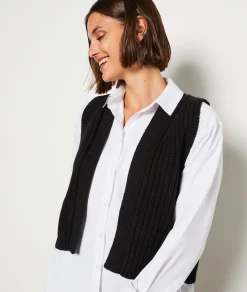 Etam Gilet sans manches NOIR Cheap