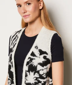 Etam Gilet sans manches imprimé ECRU Fashion