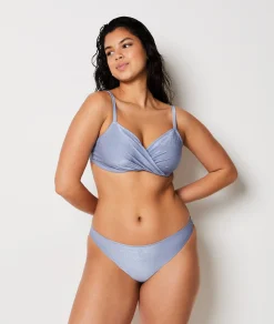 Etam Glitter Bikini Bottom GREY Flash Sale