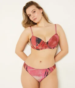 Etam Glitter Bikini Bottom BRICK New