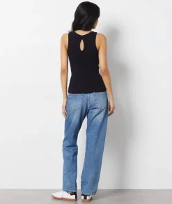 Etam High Neck Tank Top BLACK Best