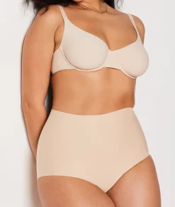 Etam High Waist Bikini - Firm Control NUDE Hot