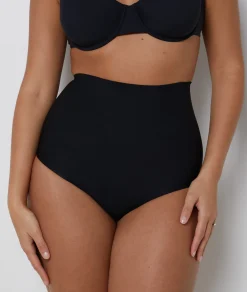 Etam High Waist Bikini - Firm Control BLACK Flash Sale