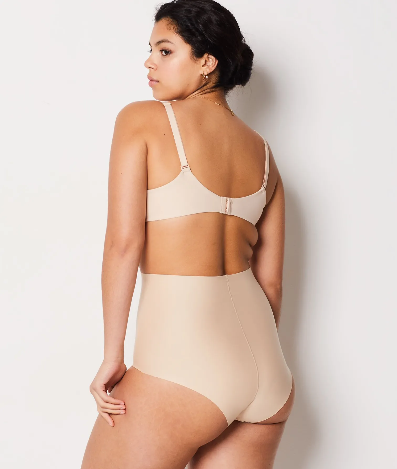 Etam High Waist Bikini - Firm Control NUDE Cheap