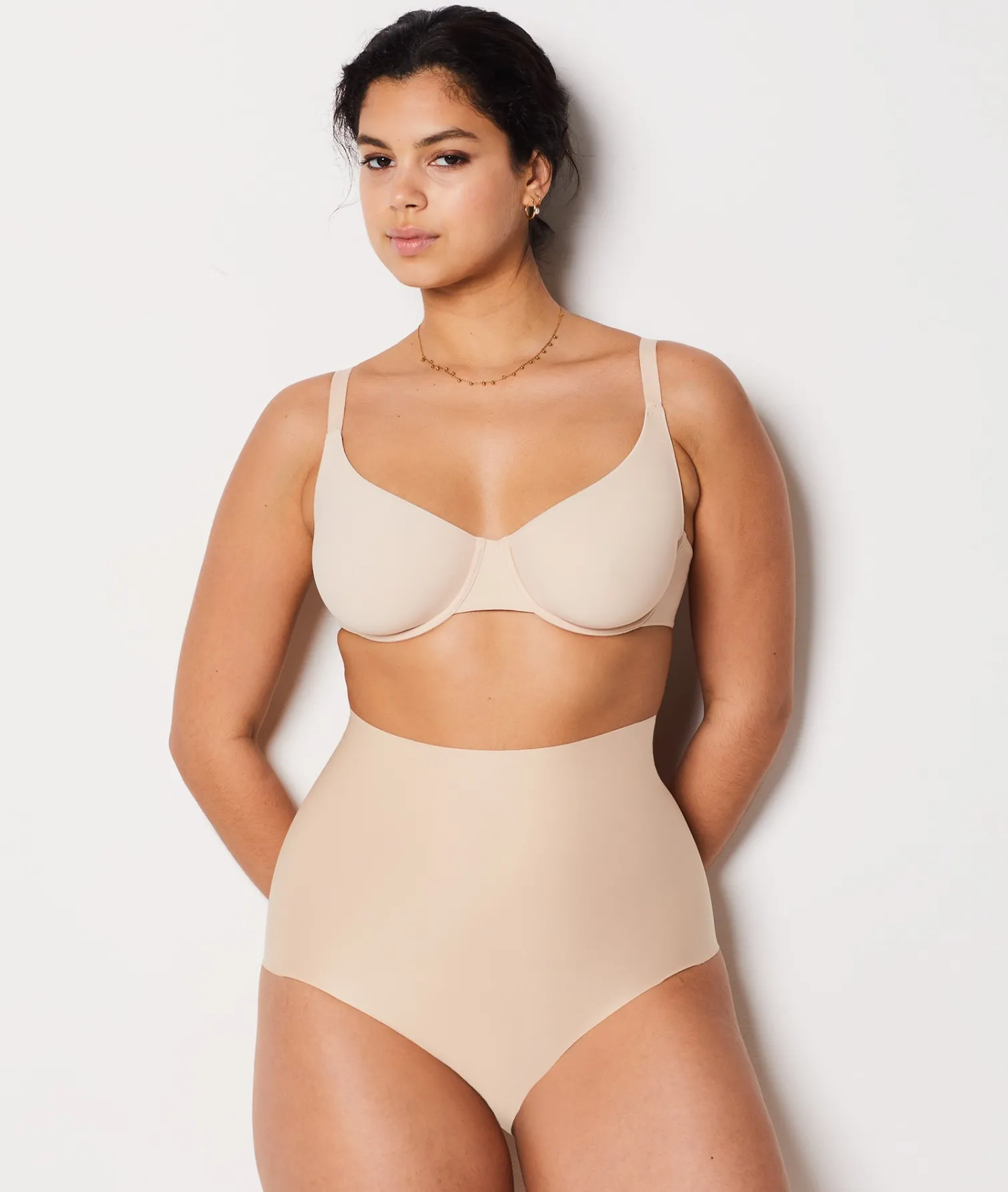 Etam High Waist Bikini - Firm Control NUDE Cheap