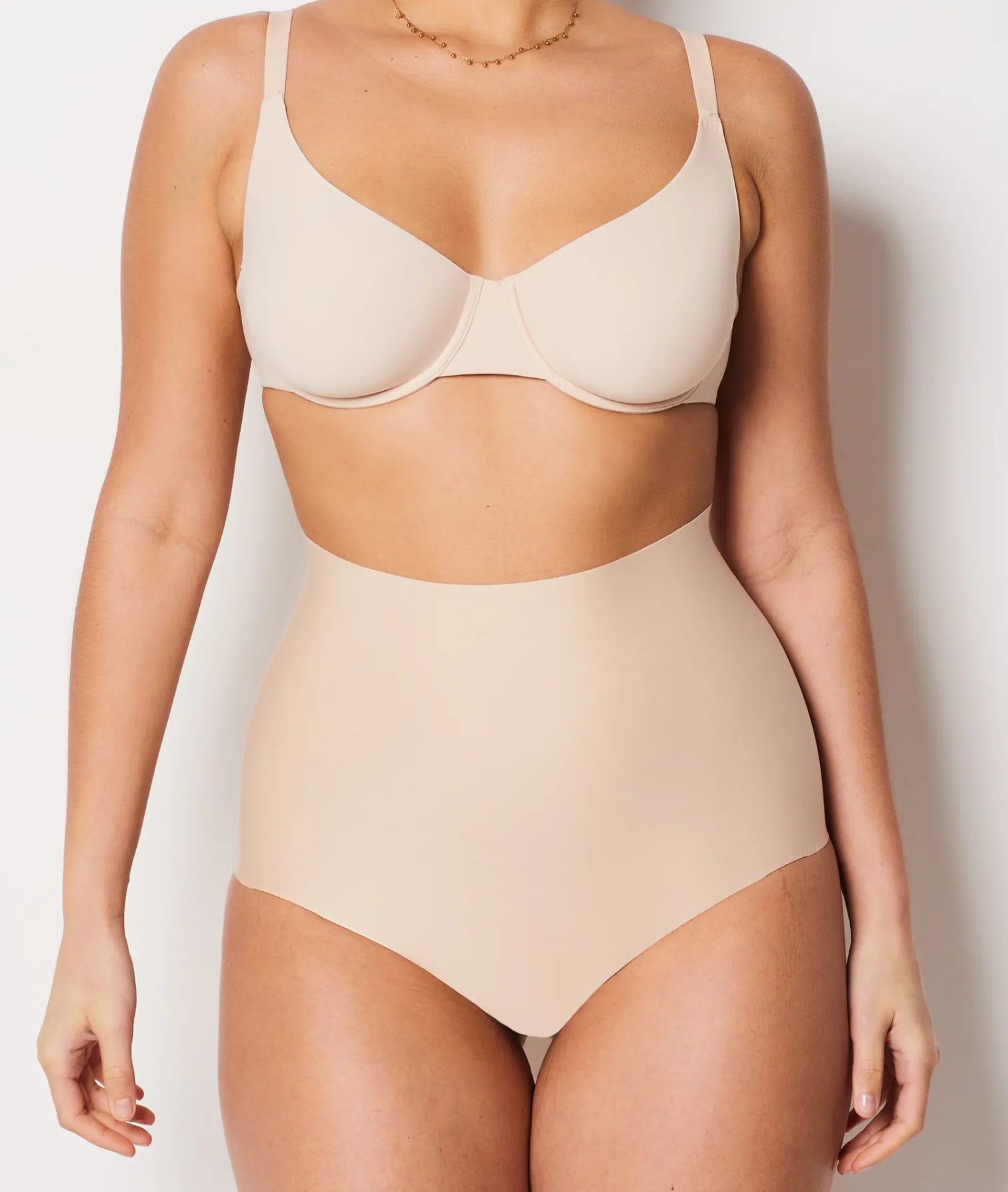 Etam High Waist Bikini - Firm Control NUDE Cheap