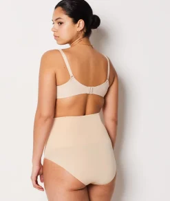Etam High Waist Bikini - Medium Control NUDE Best Sale