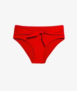 Etam High-Waist Bikini Bottom RED Discount
