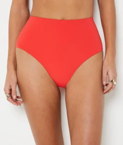 Etam High-Waist Shaping Bikini Bottom red Best Sale