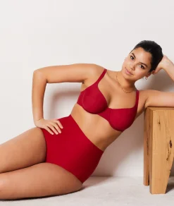 Etam High-Waist Shaping Brief - Strong Support RED Outlet