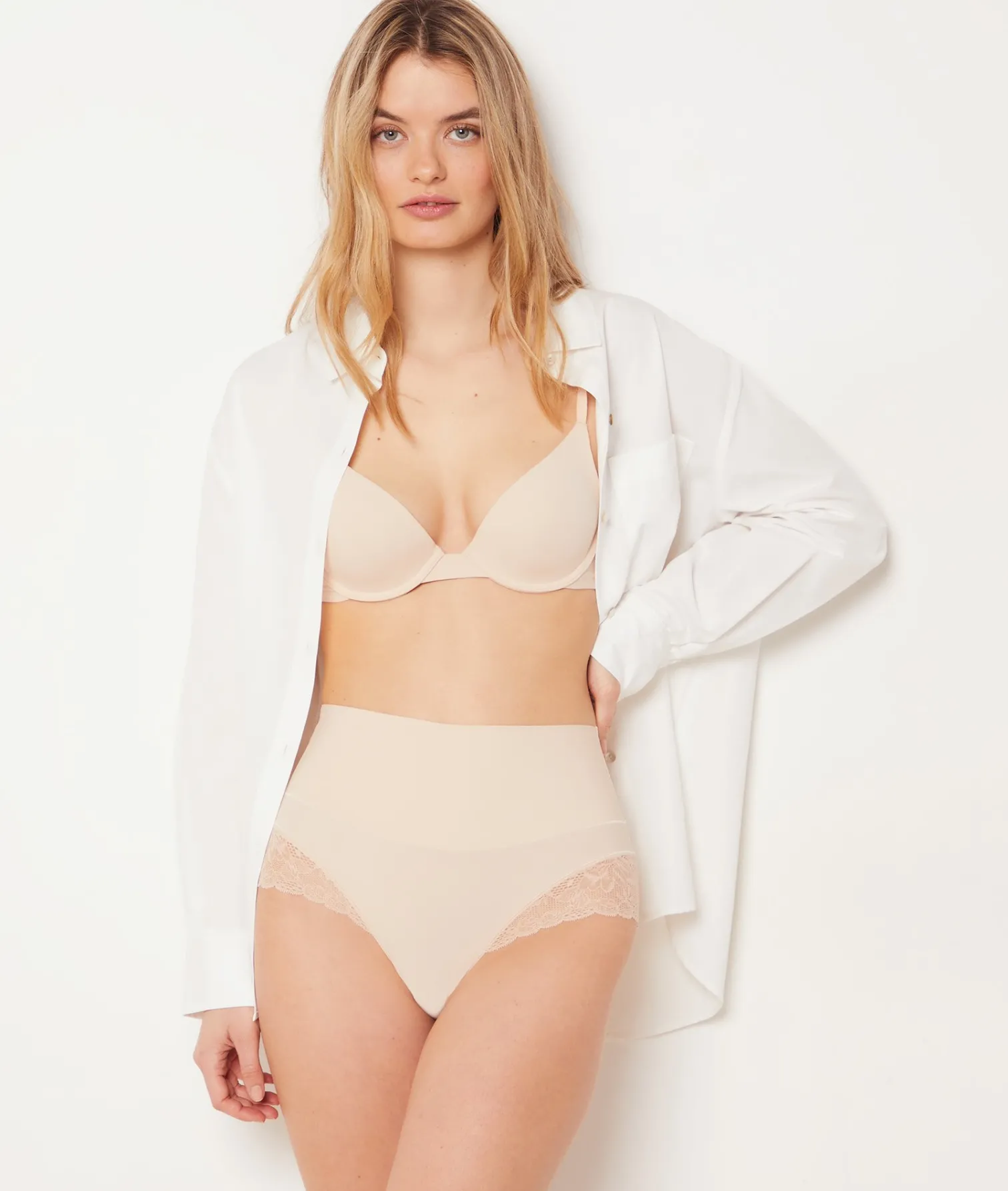 Etam High-Waist Shaping Brief - Light Support LINEN Hot