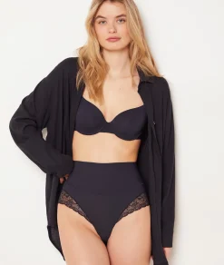 Etam High-Waist Shaping Brief - Light Support BLACK Cheap