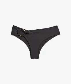 Etam Hipster Bikini Bottom with Assymetrical Ring Detail NOIR Best Sale