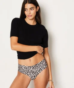 Etam Hipster en microfibre sans couture imprimé léopard IMPFDBLANC Shop