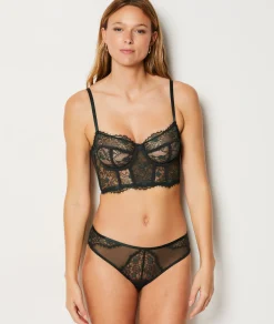 Etam Hipster in Tulle and Lace KHAKI Best
