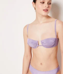 Etam Iridescent Balconette Bikini Top PARMA Fashion