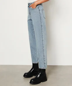 Etam Jean coupe droite avec clous BLEUROYAL Clearance