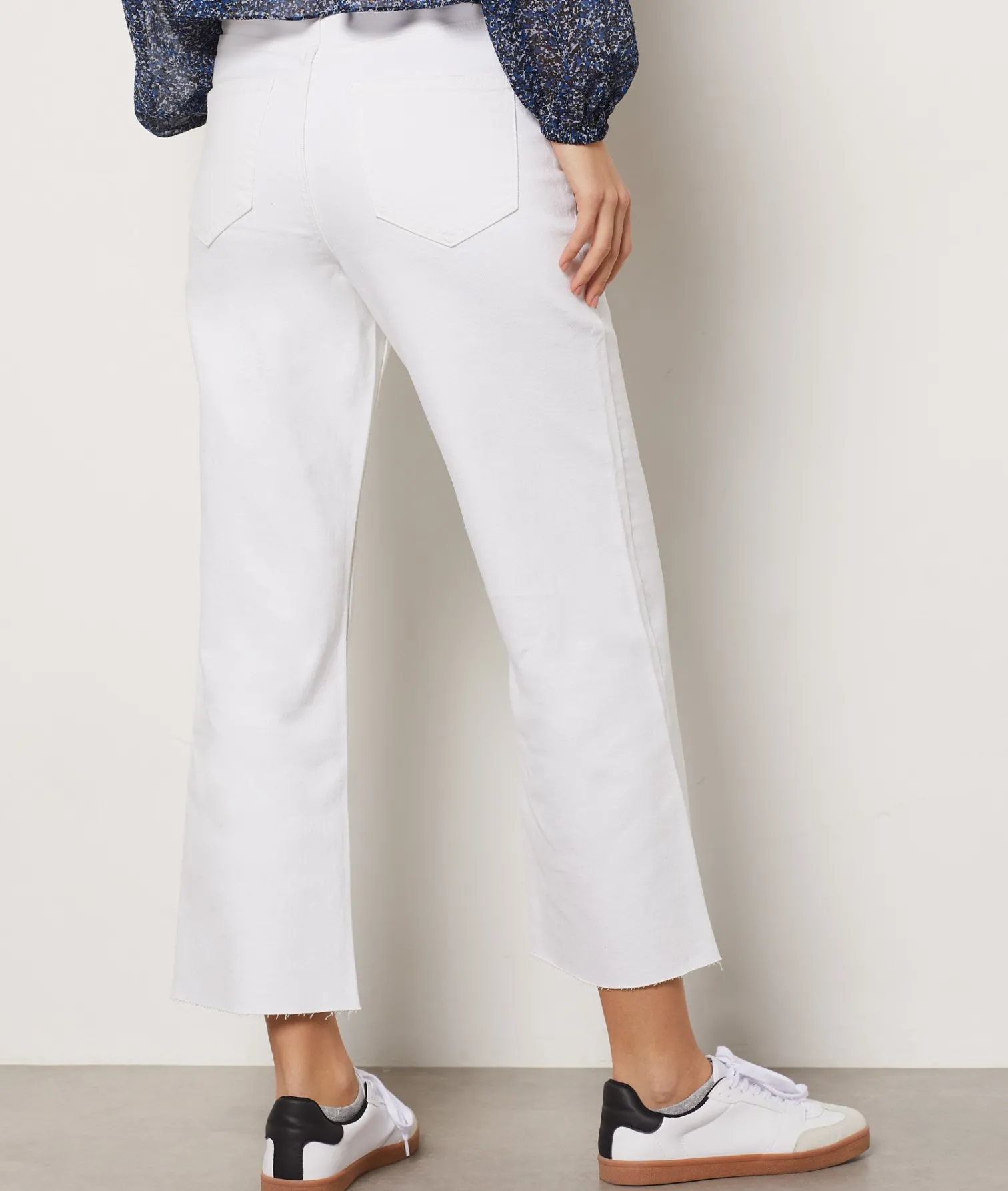 Etam Jean coupe large 7/8ème BLANC Shop