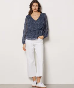 Etam Jean coupe large 7/8ème BLANC Shop