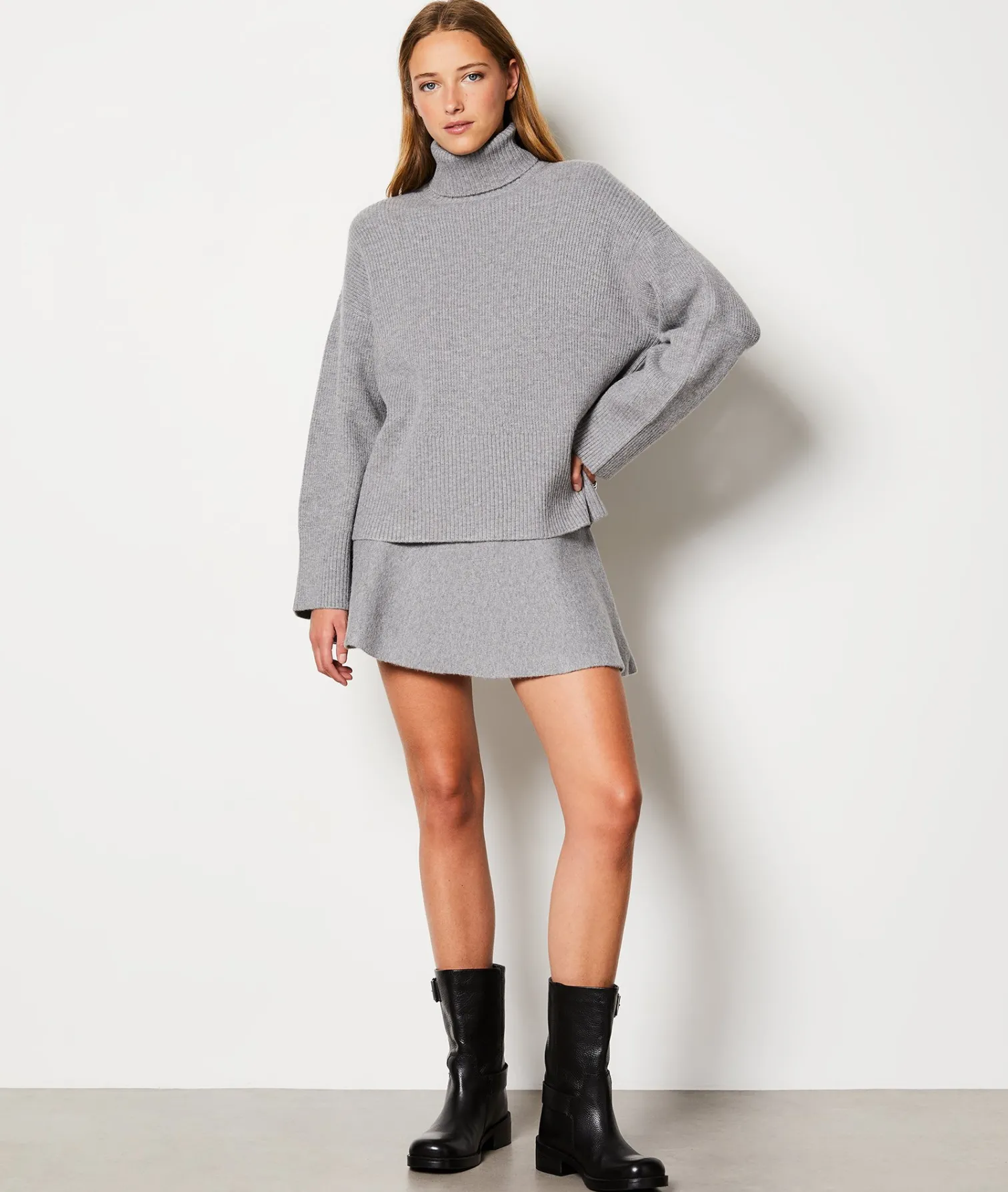 Etam Jupe courte évasée GRISCLAIR Outlet