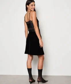Etam Jupe en velours NOIR Cheap