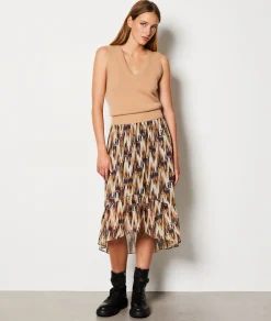 Etam Jupe longue à motifs IMPFDTAUPE Cheap