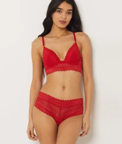 Etam Lace Boyshort RED Flash Sale